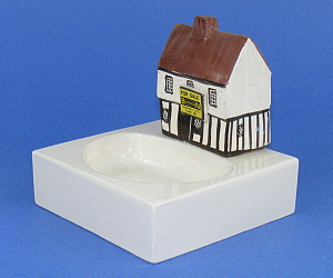 Image of Ash Tray with Cottage No 16 made by Mudlen End Studio